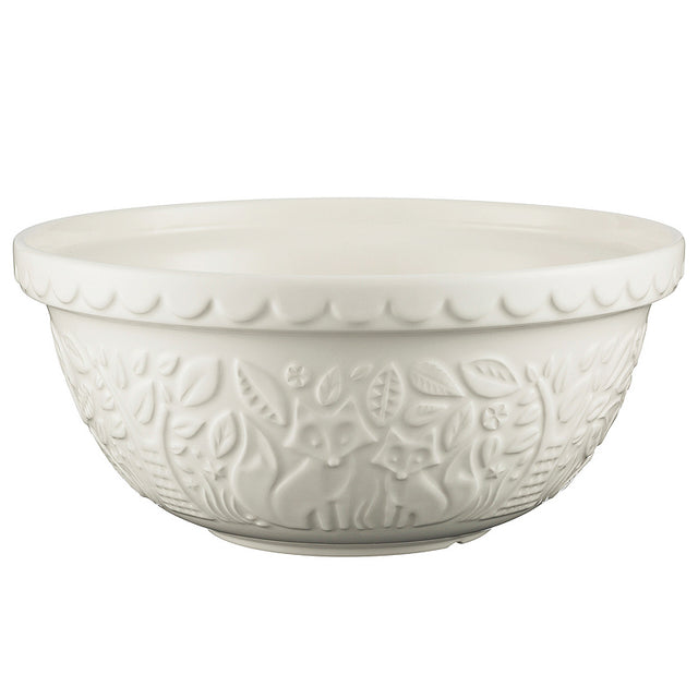 Mason Cash 'In The Forest' Mixing Bowl ~ Cream Fox 29cm | New Zealand Delivery | Sabato Auckland
