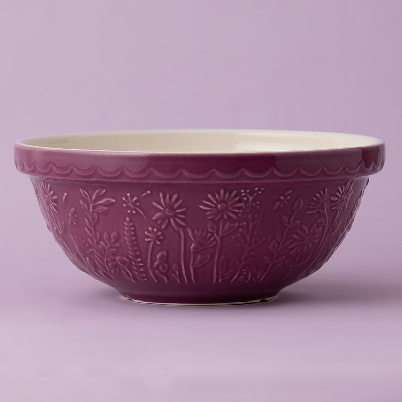Mason Cash 'In The Meadow' Mixing Bowl ~ Purple Daisy 26cm | New Zealand Delivery | Sabato Auckland