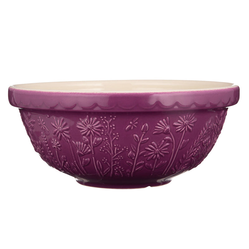 Mason Cash 'In The Meadow' Mixing Bowl ~ Purple Daisy 26cm | New Zealand Delivery | Sabato Auckland
