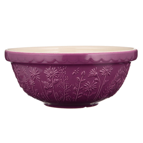 Mason Cash 'In The Meadow' Mixing Bowl ~ Purple Daisy 26cm | New Zealand Delivery | Sabato Auckland