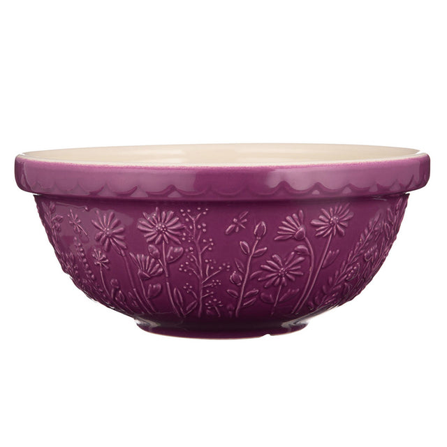 Mason Cash 'In The Meadow' Mixing Bowl ~ Purple Daisy 26cm | New Zealand Delivery | Sabato Auckland