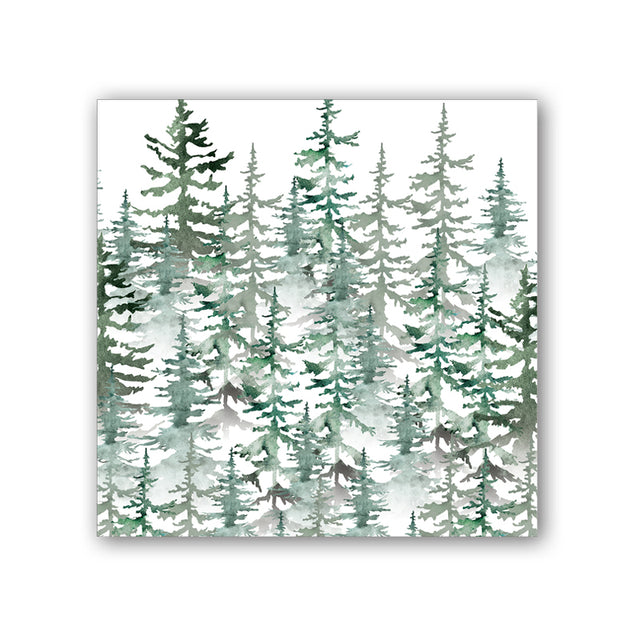 Michel Design Works Cocktail Napkins ~ Evergreen - Pack of 20 | Paper Serviettes | Sabato, New Zealand