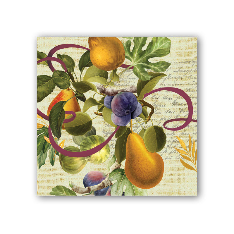 Michel Design Works Cocktail Napkins ~ Fig & Pear