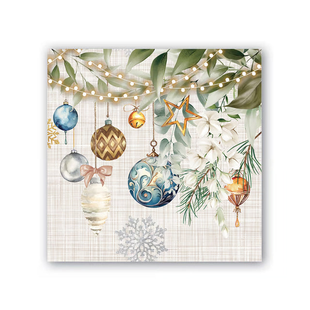 Michel Design Works Cocktail Napkins ~ Peace on Earth | Christmas Paper Cocktail Serviettes | Sabato Auckland