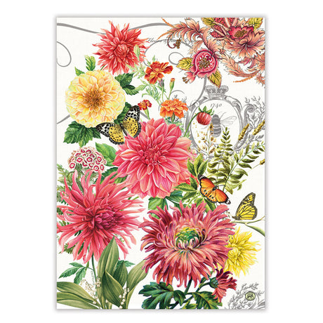 Michel Design Works Tea Towel ~ Dahlias | New Zealand Delivery | Sabato Auckland