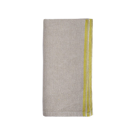 Mungo Selvedge Linen Napkin ~ Citronelle | New Zealand Delivery | Sabato Auckland
