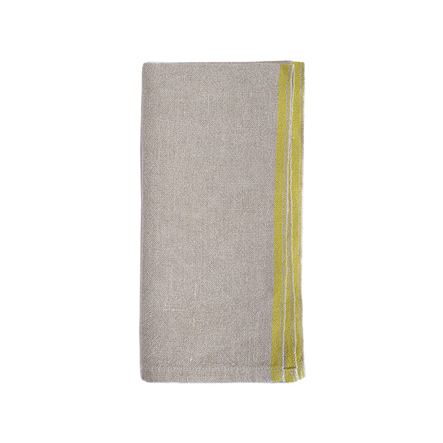 Mungo Selvedge Linen Napkin ~ Citronelle | New Zealand Delivery | Sabato Auckland