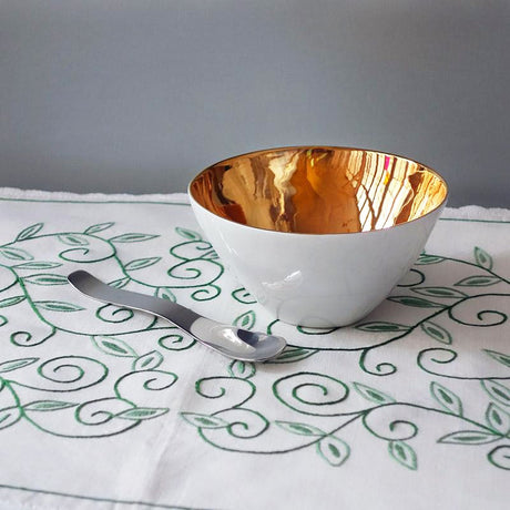 Tsé & Tsé Famished Bowl ~ Gold | French Artisan Porcelain | New Zealand Delivery | Sabato Auckland