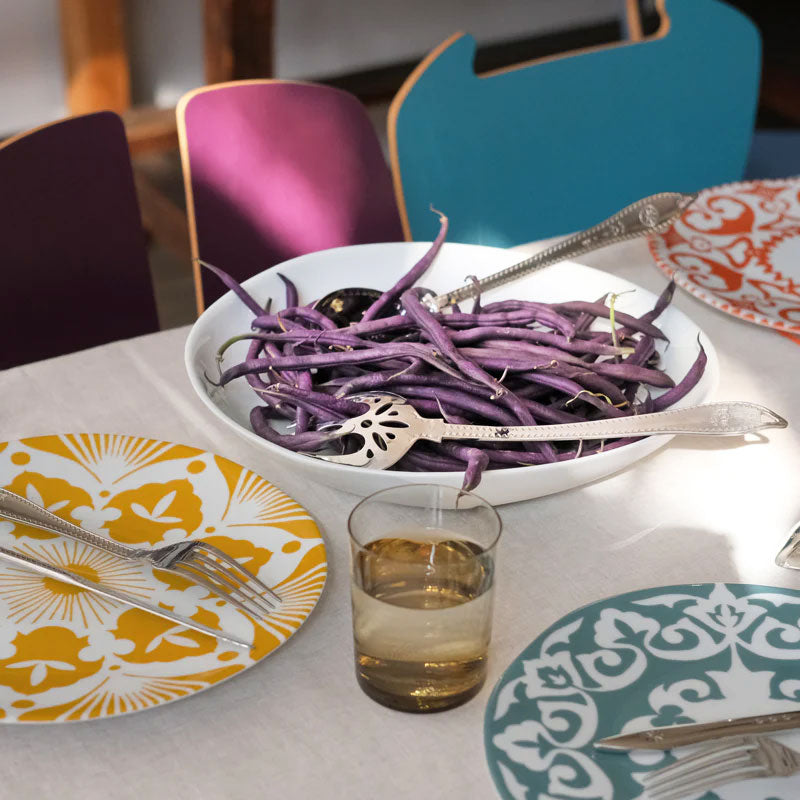 Tsé & Tsé Large Shallow Famished Bowl ~ White | French Porcelain Serveware | New Zealand Delivery | Sabato Auckland