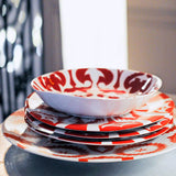 Tsé & Tsé Small Shallow Bowl 22cm ~ Zarafshan Red | New Zealand Delivery | Sabato Auckland