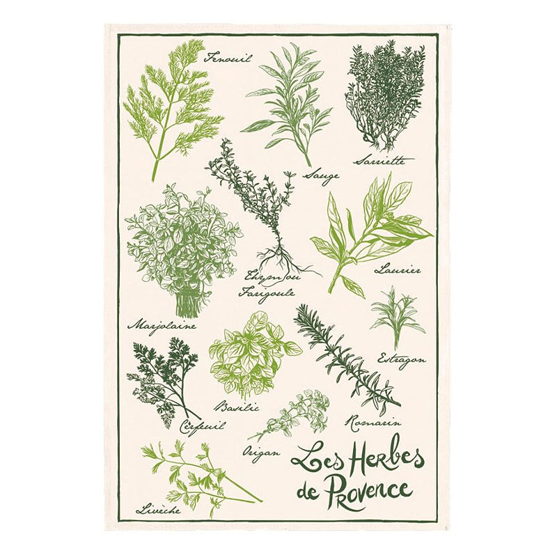 French Cotton Tea Towel ~ Herbes de Provence | Sabato Auckland, New Zealand