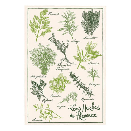 French Cotton Tea Towel ~ Herbes de Provence | Sabato Auckland, New Zealand