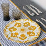 Tsé & Tsé Uzbek Plate ~ Large 27cm ~ Ourgout Yellow | French Porcelain Dinnerware | Sabato New Zealand