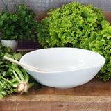 Tsé & Tsé Large Famished Salad Bowl ~ White 32cm | French Porcelain | New Zealand Delivery | Sabato Auckland