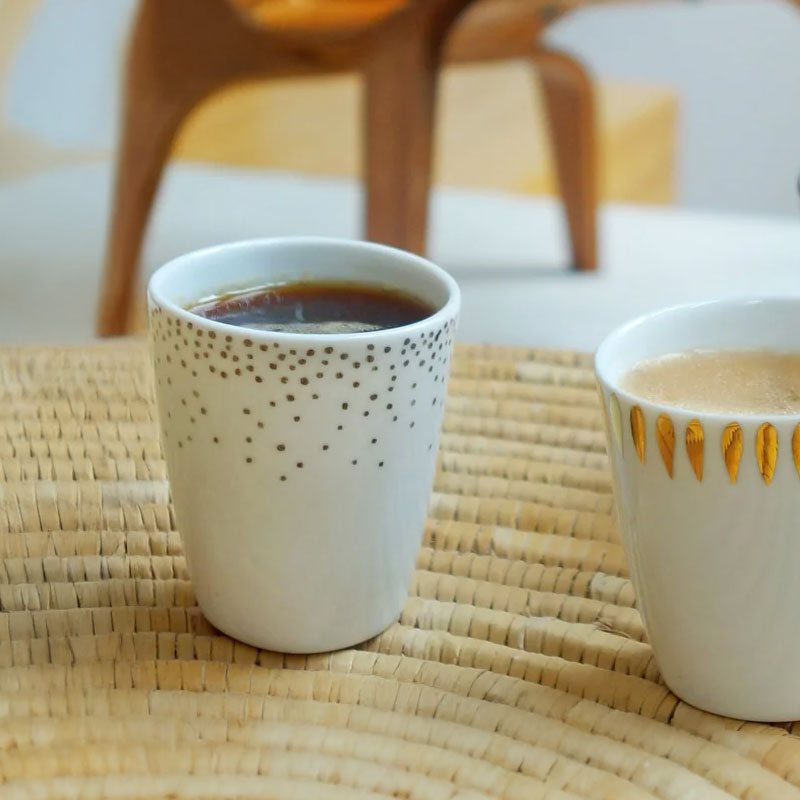 Tsé & Tsé Espresso Goblet ~ Confetti | French Porcelain Espresso Cup | Sabato Auckland