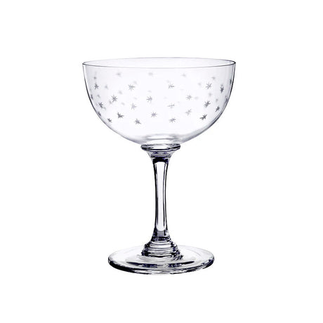The Vintage List Crystal Champagne Saucers ~ Stars - Set of 2 | New Zealand Delivery | Sabato Auckland