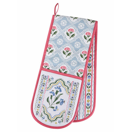 Ulster Weavers Double Oven Glove ~ Boho Floral | New Zealand Dlelivery | Sabato Auckland
