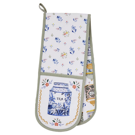 Ulster Weavers Double Oven Glove ~ Tea Tins | New Zealand Delivery | Sabato Auckland