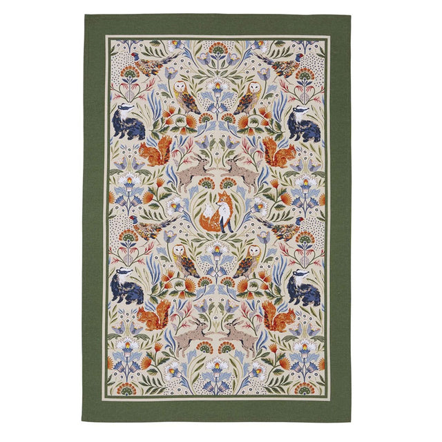 Ulster Weavers Tea Towel ~ Blackthorn | Woodland Patterned Tea Towel | Sabato Auckland