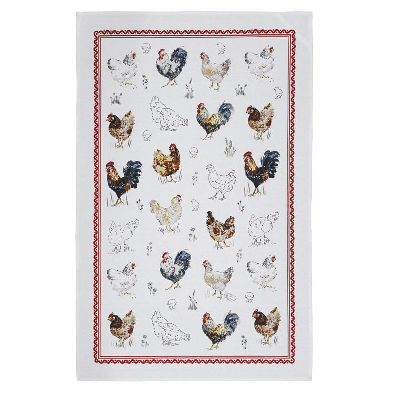 Ulster Weavers Tea Towel ~ Farm Birds | New Zealand Delivery | Sabato Auckland