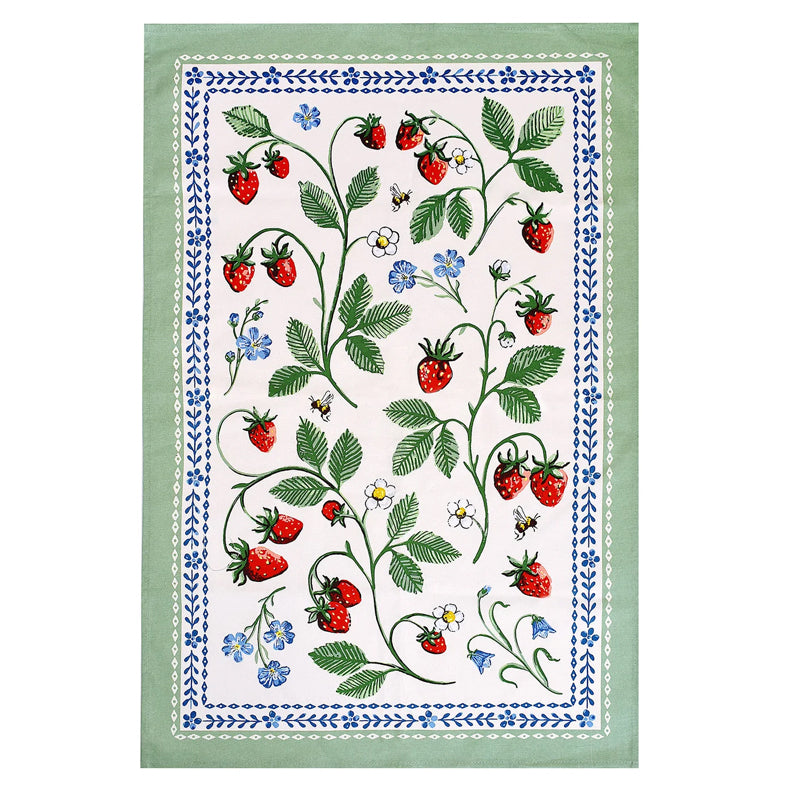 Ulster Weavers Tea Towel ~ Strawberry Patch | New Zealand Delivery | Sabato Auckland