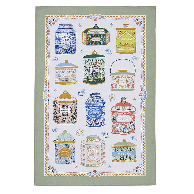 Ulster Weavers Tea Towel ~ Tea Tins | New Zealand Delivery | Sabato Auckland