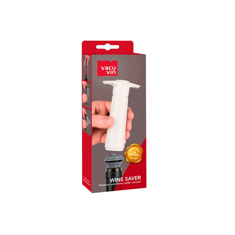 Vacu Vin Wine Saver & 2 Stoppers White Boxed | New Zealand Dleivery | Sabato Auckland