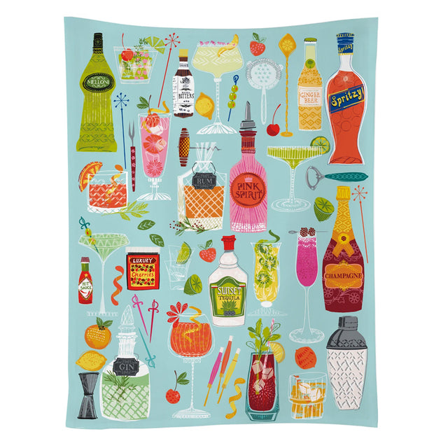 Werkshoppe Tea Towel ~ 5 O'Clock Somewhere | New Zealand Delivery | Sabato Auckland