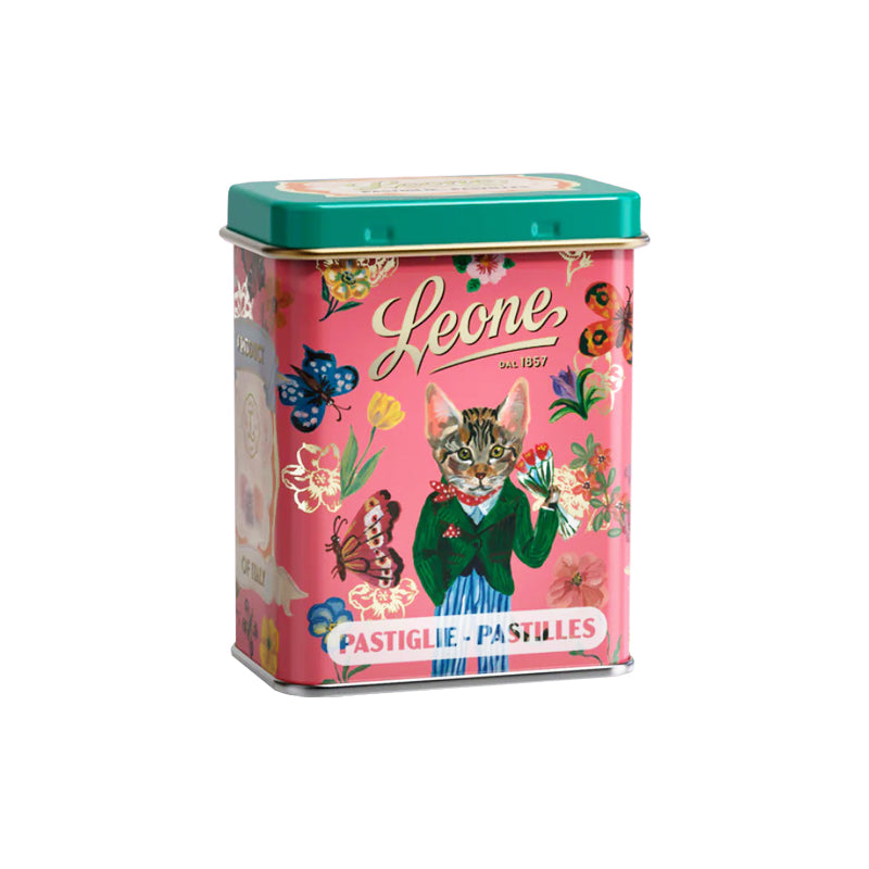 Leone Nathalie Lété Pastilles 45g pink tin | Italian Confectionery | New Zealand Delivery | Sabato Auckland