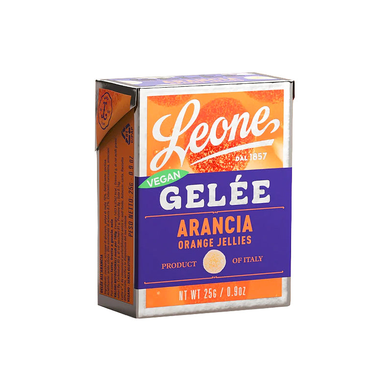 Leone Orange Jellies 25g Box | Italian Confectionery | Sabato, Auckland, New Zealand