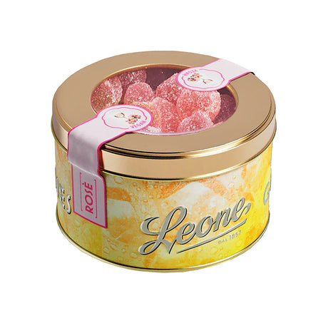 Leone Rosé Wine Jellies 150g Tin | Italian Confectionery for New Zealand Delivery | Sabato Auckland