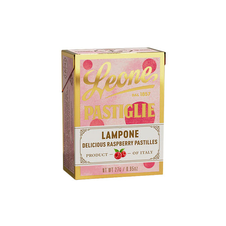 Leone Raspberry Pastilles 27g Box | Italian Confectionery | Sabato New Zealand