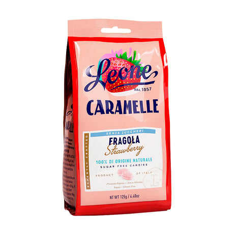 Leone Strawberry Candies ~ Sugar-Free 125g | New Zealand Delivery | Sabato Auckland