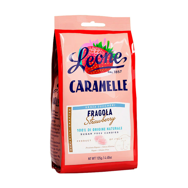 Leone Strawberry Candies ~ Sugar-Free 125g | New Zealand Delivery | Sabato Auckland