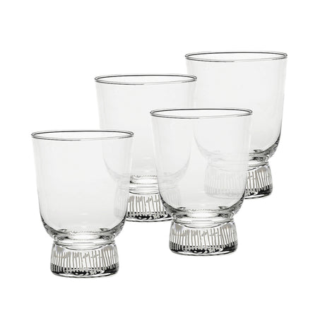 Ottolenghi Feast Glasses ~ Stripes Set of 4 | New Zealand Delivery | Sabato Auckland