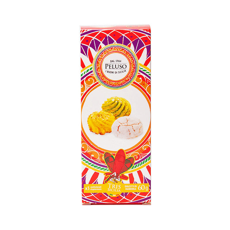 Peluso Sicilian Almond Biscuit Trio 60g | Italian Biscuits | New Zealand Delivery | Sabato Auckland