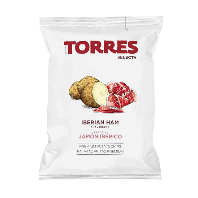 Torres Iberian Ham Potato Chips 50g | Premium Spanish Potato Chips | Sabato New Zealand