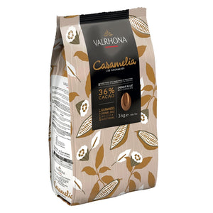 Load image into Gallery viewer, Valrhona Caramelia 36% Milk Chocolate Féves 3kg | French Chocolate New Zealand | Sabato Auckland

