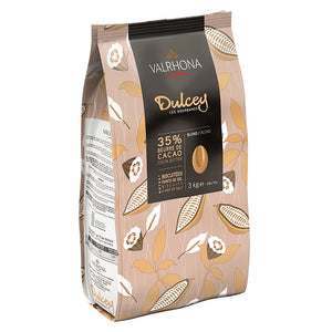 Load image into Gallery viewer, Valrhona Dulcey 35% Blond Chocolate Fèves 3kg | French Chocolate New Zealand | Sabato Auckland
