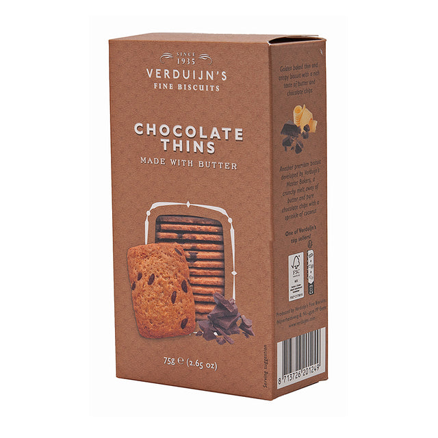 Verduijn's Chocolate Thins 75g | Dutch Biscuits | New Zealand Delivery | Sabato Auckland