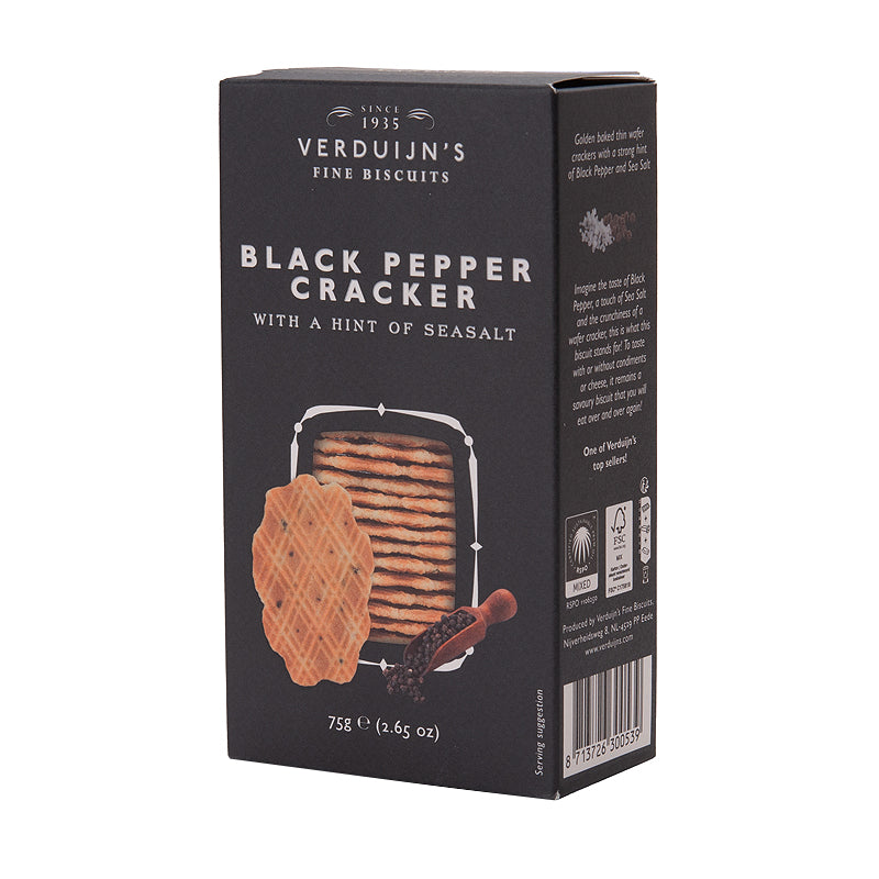 Verduijn's Black Pepper Crackers 75g | New Zealand Delivery | Sabato Auckland