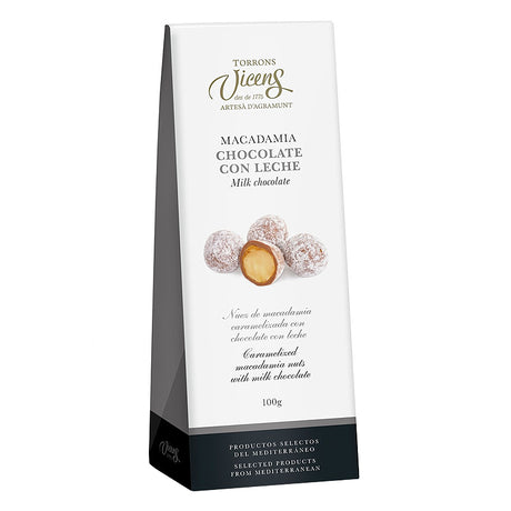 Vicens Milk Chocolate Macadamias 100g | New Zealand Delivery | Sabato Auckland