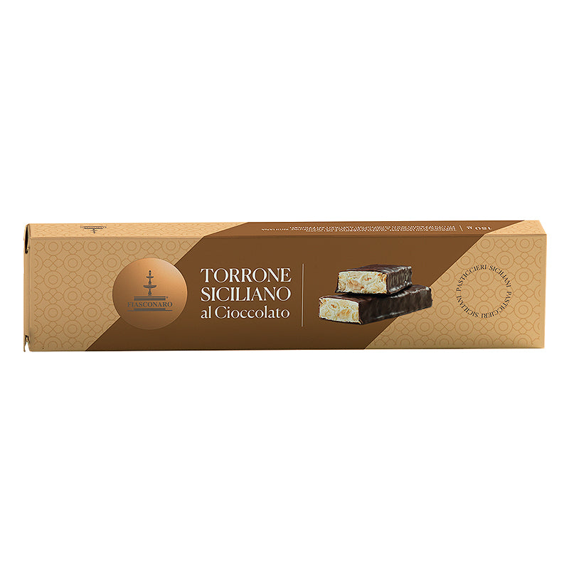 Fiasconaro Torrone Siciliano ~ Dark Chocolate 150g | Italian Torrone & Confectionery | New Zealand Delivery | Sabato Auckland