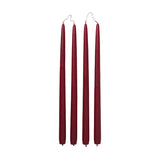 Broste Fine Taper Candles Set of 4 - Burgundy