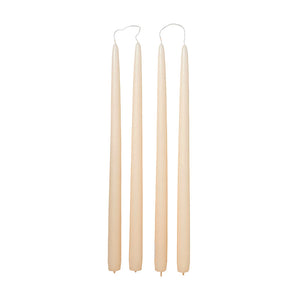 Load image into Gallery viewer, Broste Fine Taper Candles Set of 4 - Moonlight Haze (ivory)
