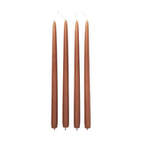 Broste Fine Taper Candles Set of 4 - Terracotta