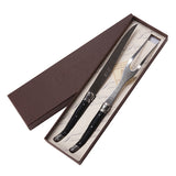 Laguiole Carving Set Black Handle | Shop for Laguiole Cutlery Online | New Zealand Delivery | Sabato Auckland