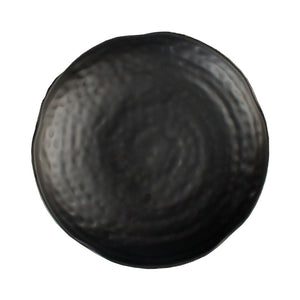 Load image into Gallery viewer, Textured Round Melamine Platter ~ Black
