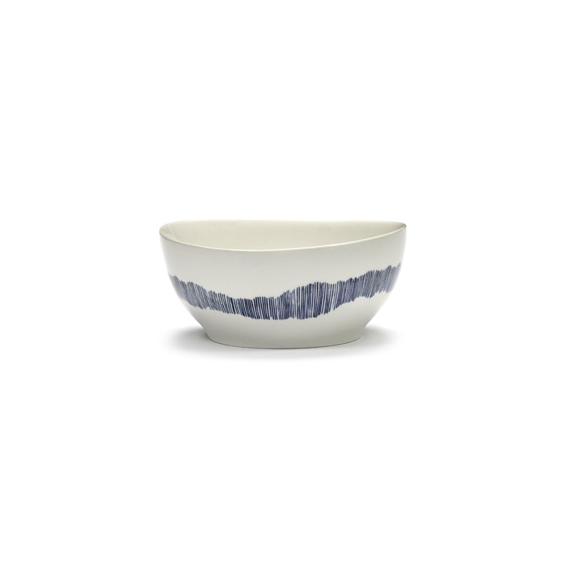 Ottolenghi Small Bowl ~ White with Blue Stripes