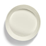 Ottolenghi Small Deep Serving Plate ~ White with Blue Stripes